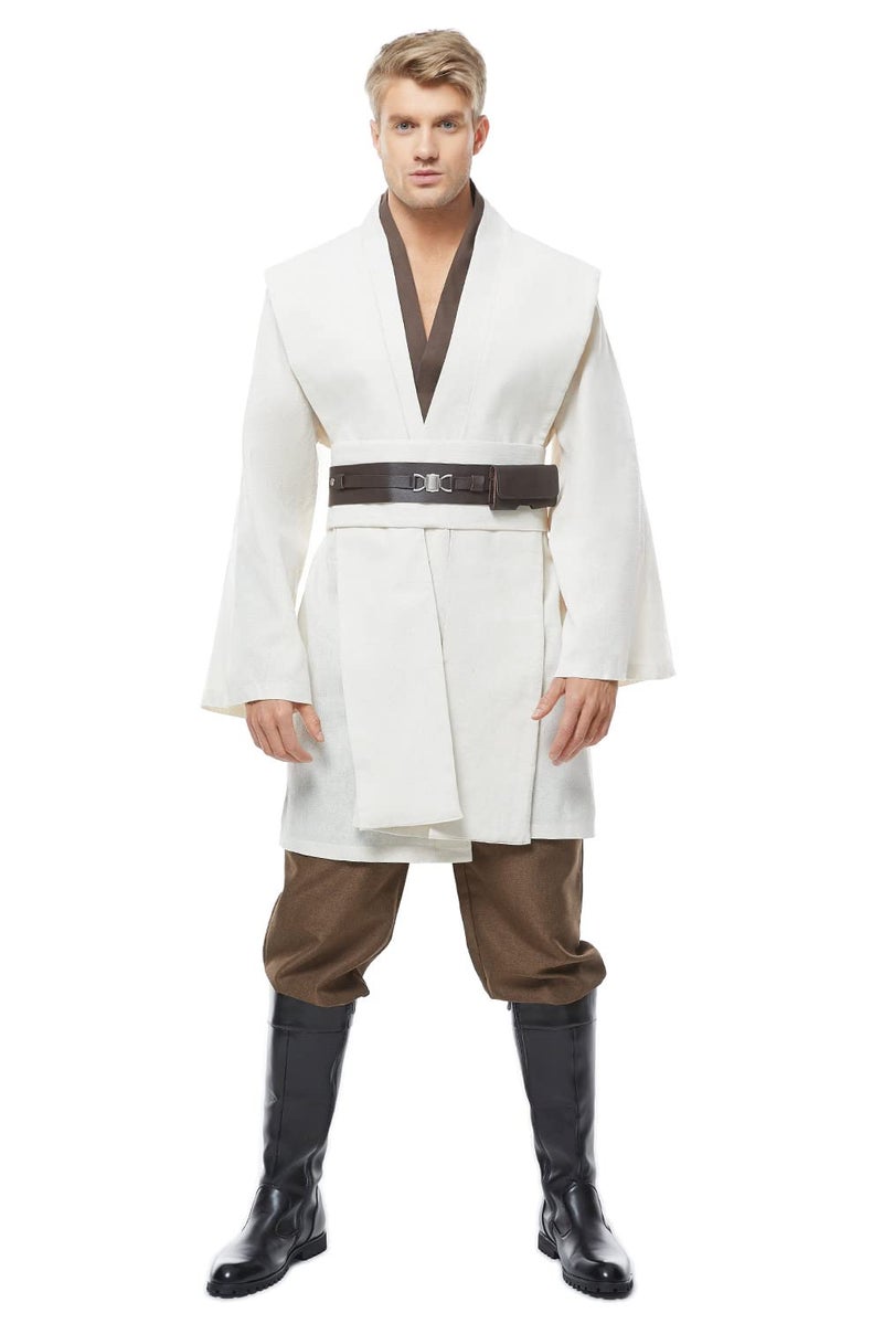 Cosplaysky Men's Tunic Cosplay Costume Adults Outfits Halloween Robe Hooded Uniform - Image 1